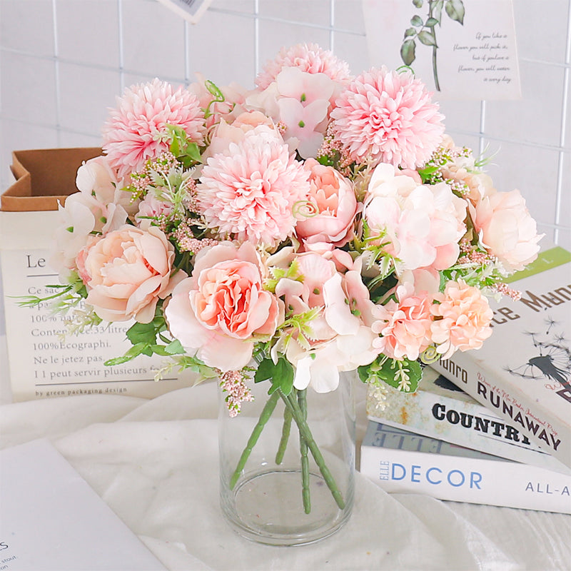 Beautiful artificial flowers silk peony flowers for use as vase bridal bouquet wedding