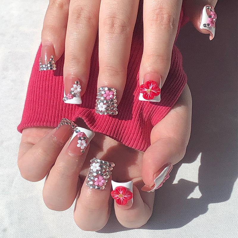 Spring cherry blossom gradient wear armor, soft and beautiful, as if you are in the rain of flowers