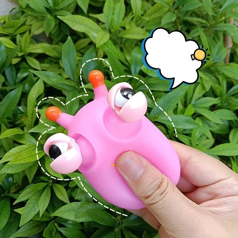 Funny Eyeball Burst Squeeze Toy Green Eye Caterpillar Pinch Toys Adult Kids Stress Relief Fidget Toy Creative Decompression Toy