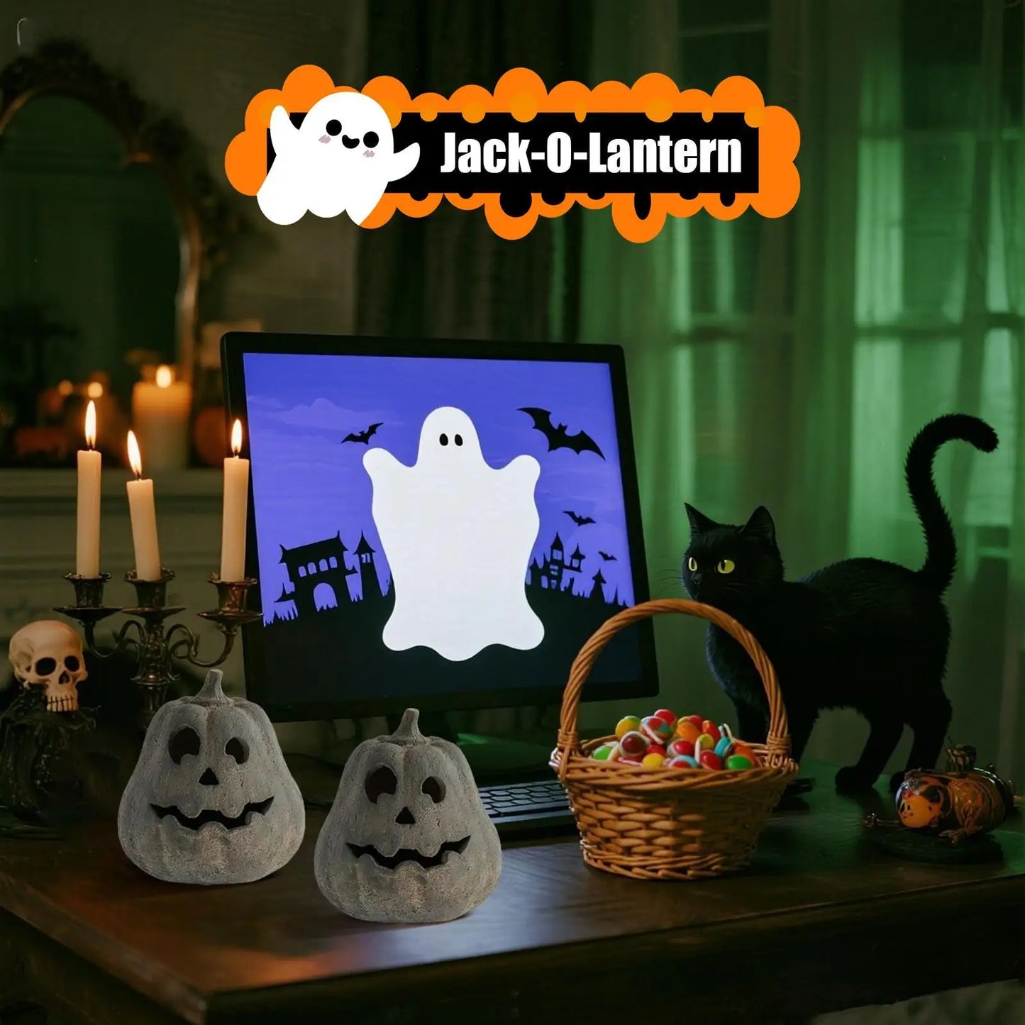 Halloween Pumpkin Lantern Light Up Pumpkin Decorations Halloween Decorations Home Props Party Supplies for Home Porch