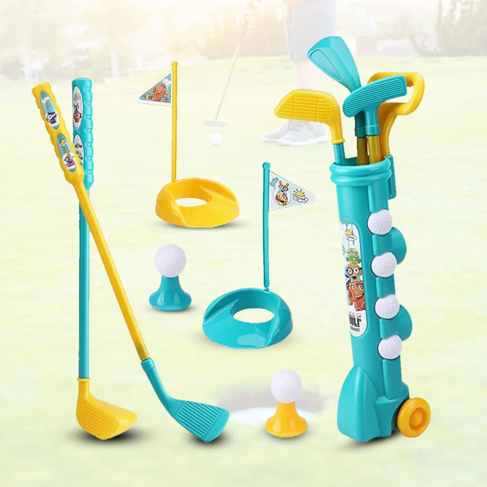 Kids Clubs Set Parent Children Educational Activities Outdoor Sports Game Toy Game Outdoor Sports Golf Clubs Kids Birthday Gifts