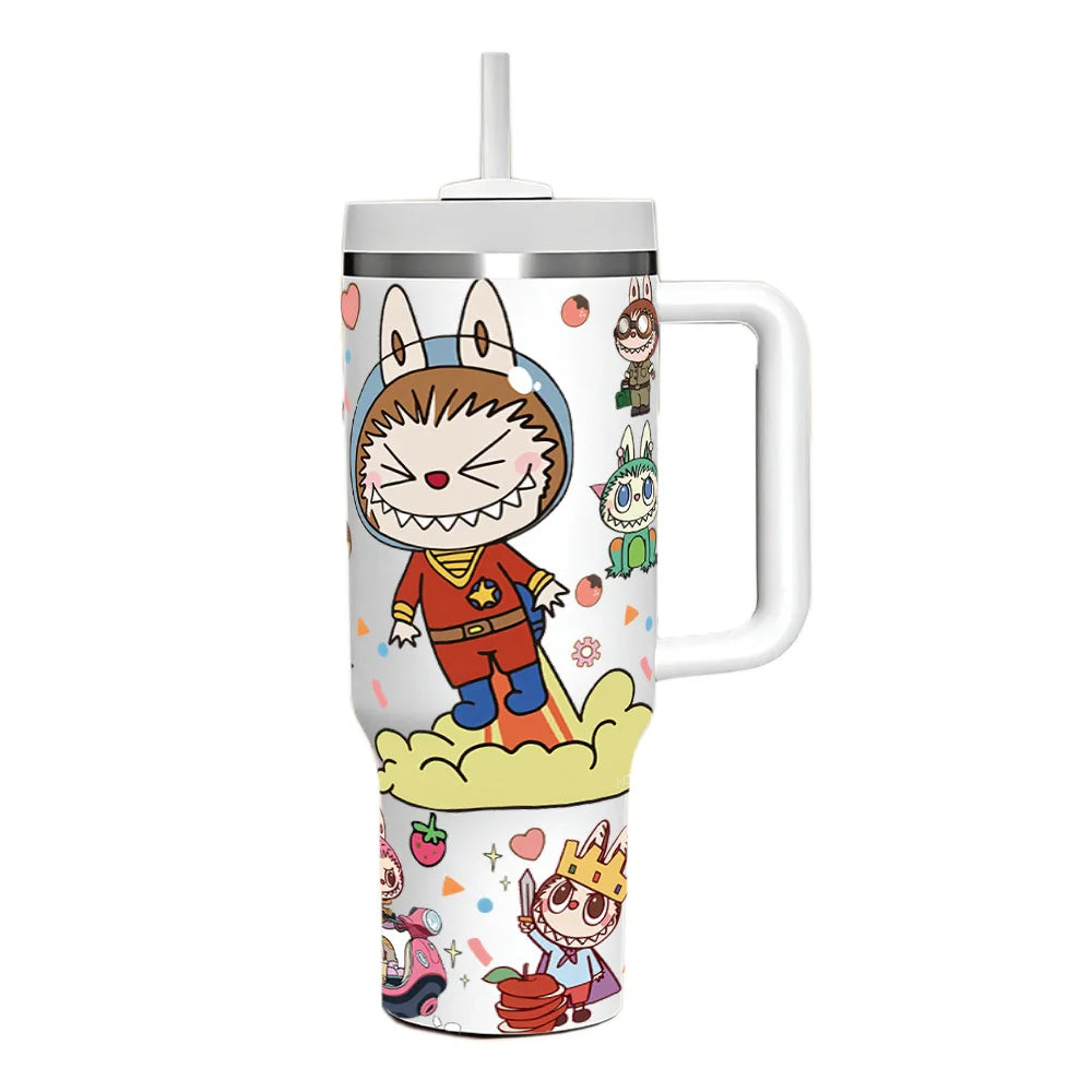 40oz Fairy-themed Insulated Car Tumbler - Ice & Heat Retaining Stainless Steel Cup