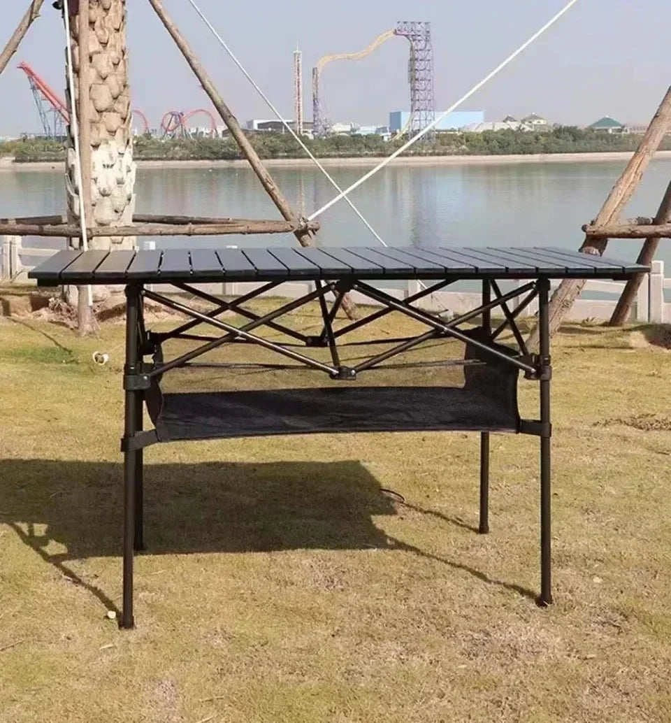 Outdoor Folding Table Easy To Install Camping Desk Aluminum Alloy Lightweight Picnic Tables Portable Storage Egg Roll Long Desks