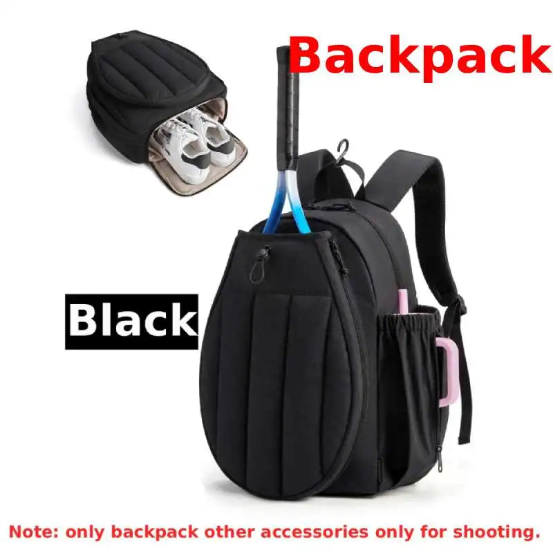 Tennis Badminton Rackets Bag Large Storage Outdoor Travel Sports Training Commuting Shoulder Bags Pickleball Paddle Handbag