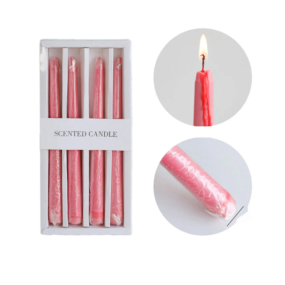 4 Pack Vampire Tears Taper Candles, 9.84inch Horror Blood Drop Candle Set, For Halloween Party Gothic Home Decor Ornaments