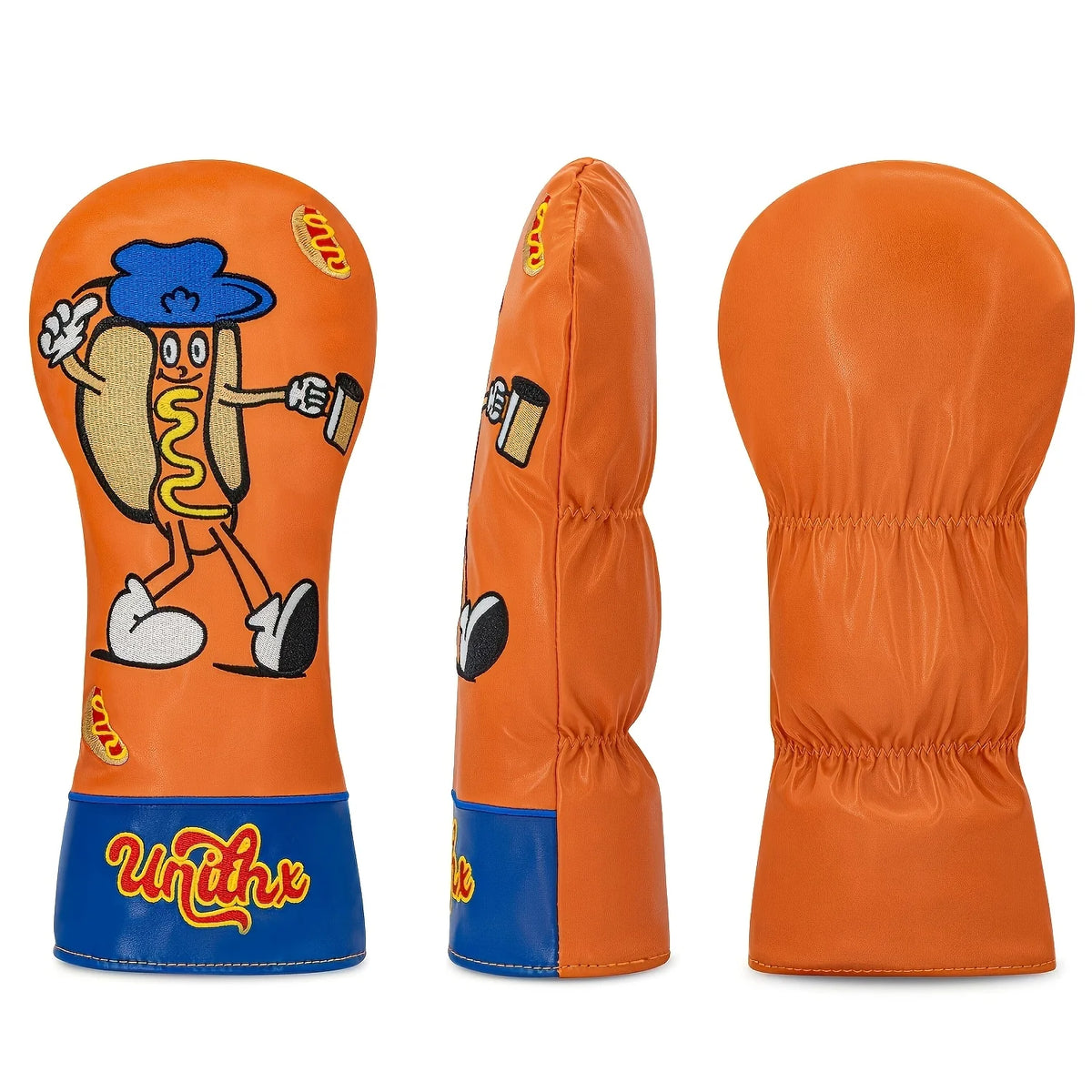 Hot Dog Design Style Golf Club Covers for 1pc/3pcs Driver, Fairway, Hybrids - Head Covers for Golf Clubs,