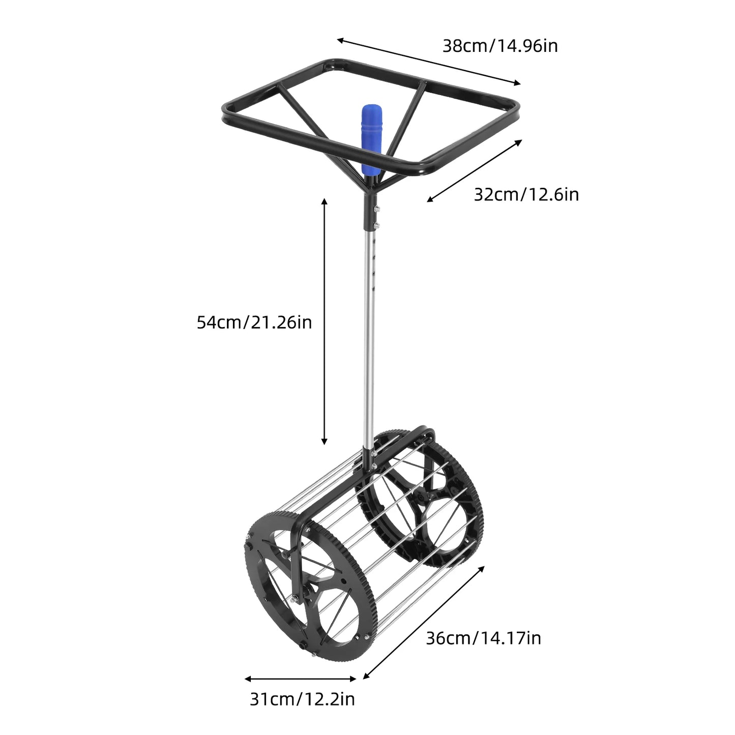 Tennis Ball Picker Hopper, Automatic Ball Basket for 80 Balls, Adjustable Height 35.8-40.5in for Court Training