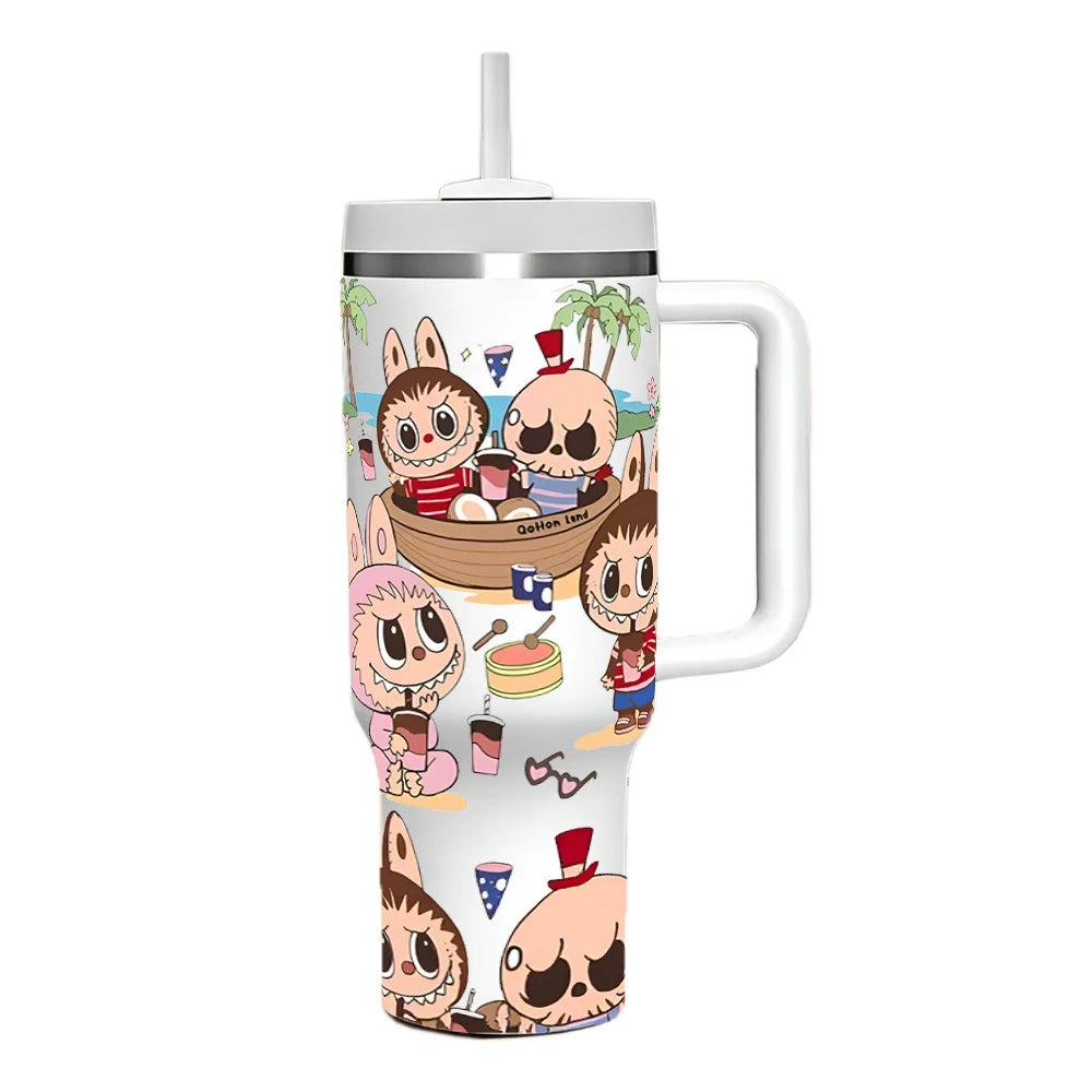 40oz Fairy-themed Insulated Car Tumbler - Ice & Heat Retaining Stainless Steel Cup