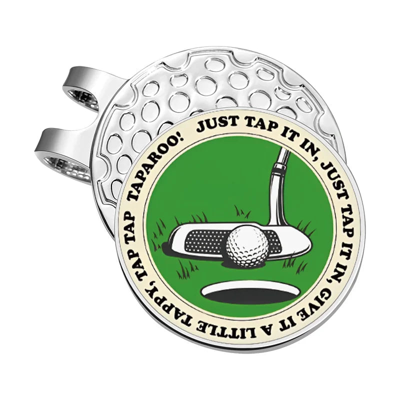 Golf Hat Clip Ball Marker Magnetic Easily Attach to Hat Cartoon Flag Pattern Baseball Cap Clips Jewelry Accessories Gift
