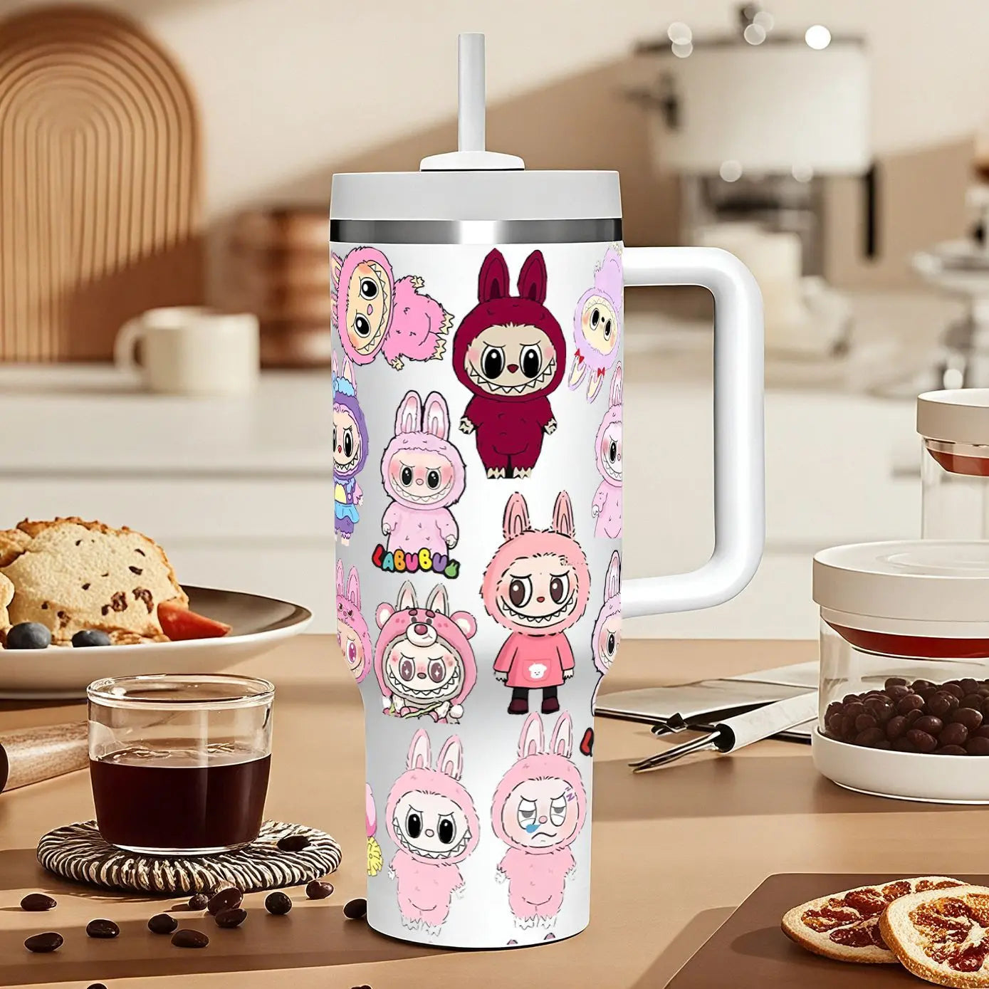 40oz Fairy-themed Insulated Car Tumbler - Ice & Heat Retaining Stainless Steel Cup