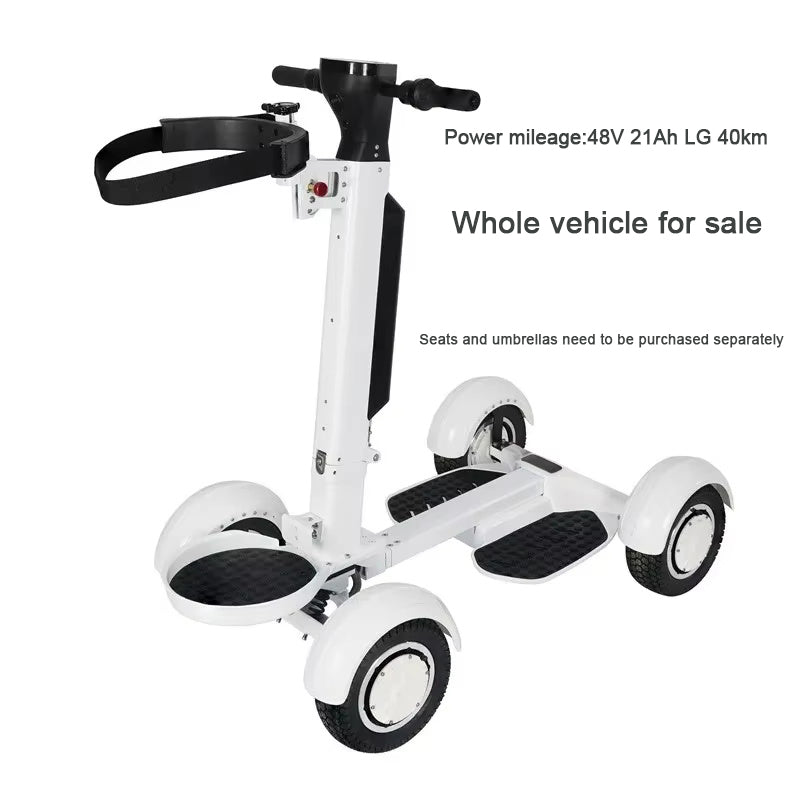 2025 New High Quality Lightweight Electric Club Car Golf Cart, Two Wheel Electric Mini Single Seat Electric Four Wheel Golf Cart