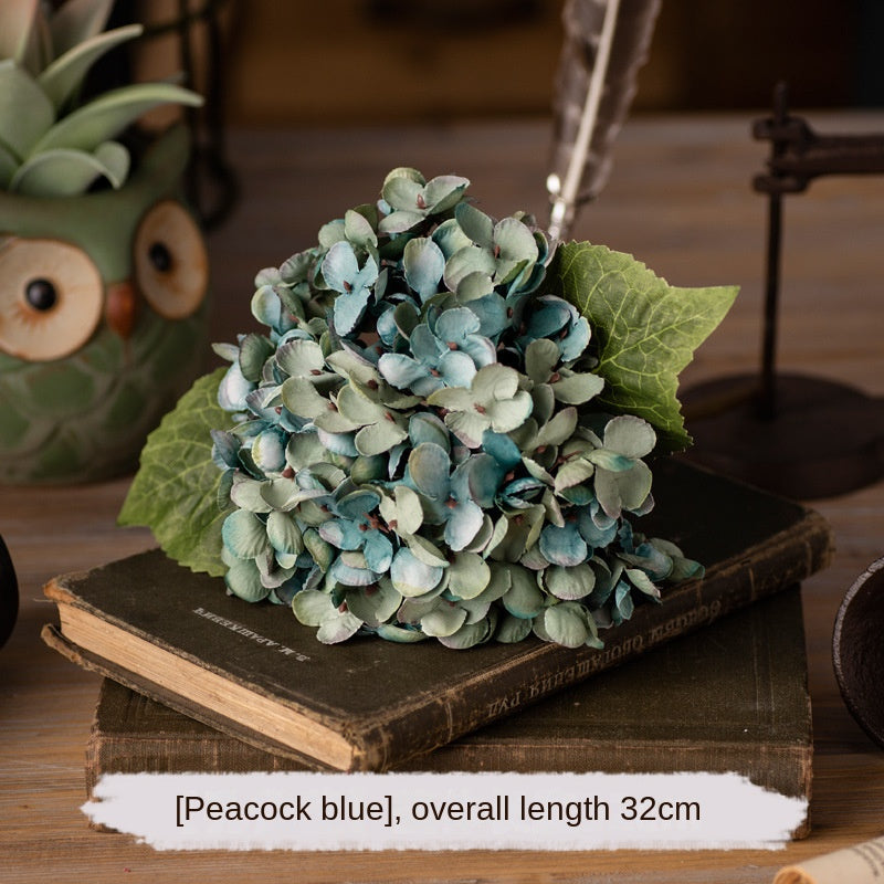 Artificial Hydrangea Silk Single Plastic Artificial Flower Shop Decoration Flower Arrangement Wedding Artificial Flower