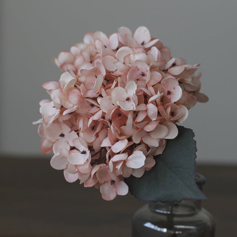 Artificial Hydrangea Silk Single Plastic Artificial Flower Shop Decoration Flower Arrangement Wedding Artificial Flower