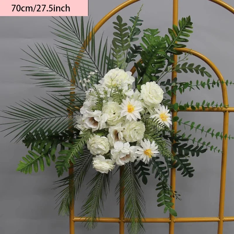 High Quality Artificial Wedding Flowers Ball Table Decor Rose Fake Floral Row Wall Arch Backdrop Arrange Stage Road Lead Flower