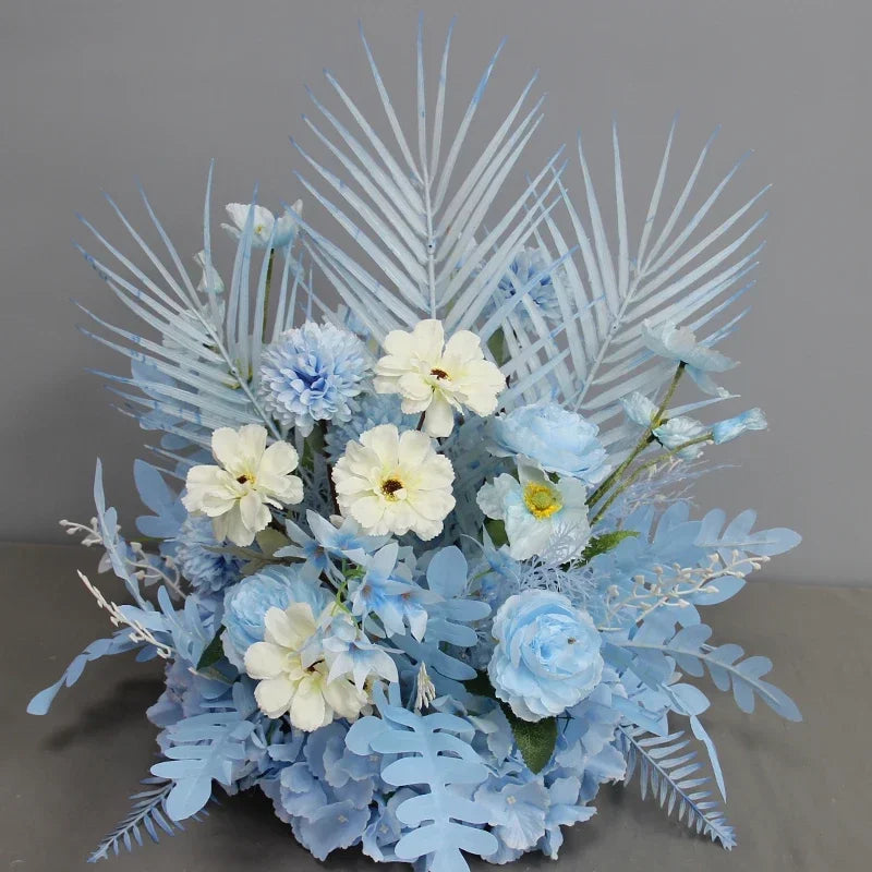 High Quality Artificial Wedding Flowers Ball Table Decor Rose Fake Floral Row Wall Arch Backdrop Arrange Stage Road Lead Flower