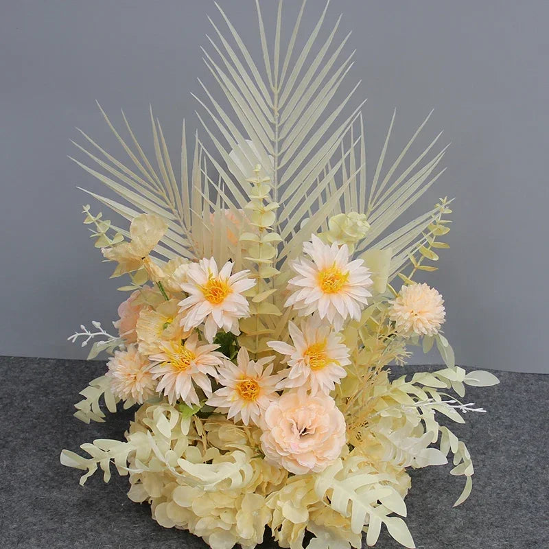 High Quality Artificial Wedding Flowers Ball Table Decor Rose Fake Floral Row Wall Arch Backdrop Arrange Stage Road Lead Flower