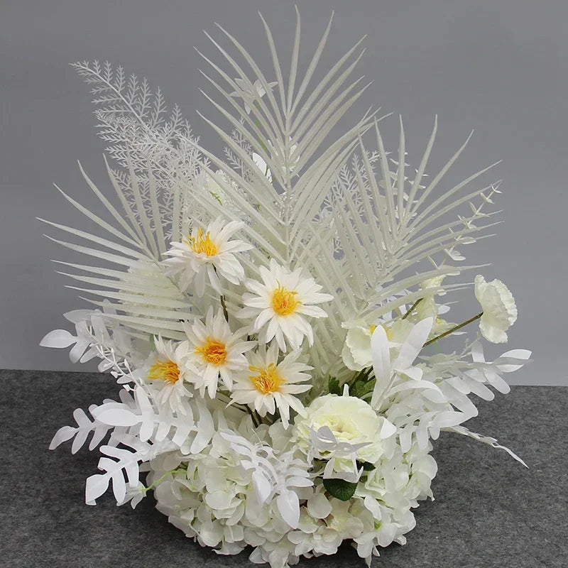 High Quality Artificial Wedding Flowers Ball Table Decor Rose Fake Floral Row Wall Arch Backdrop Arrange Stage Road Lead Flower