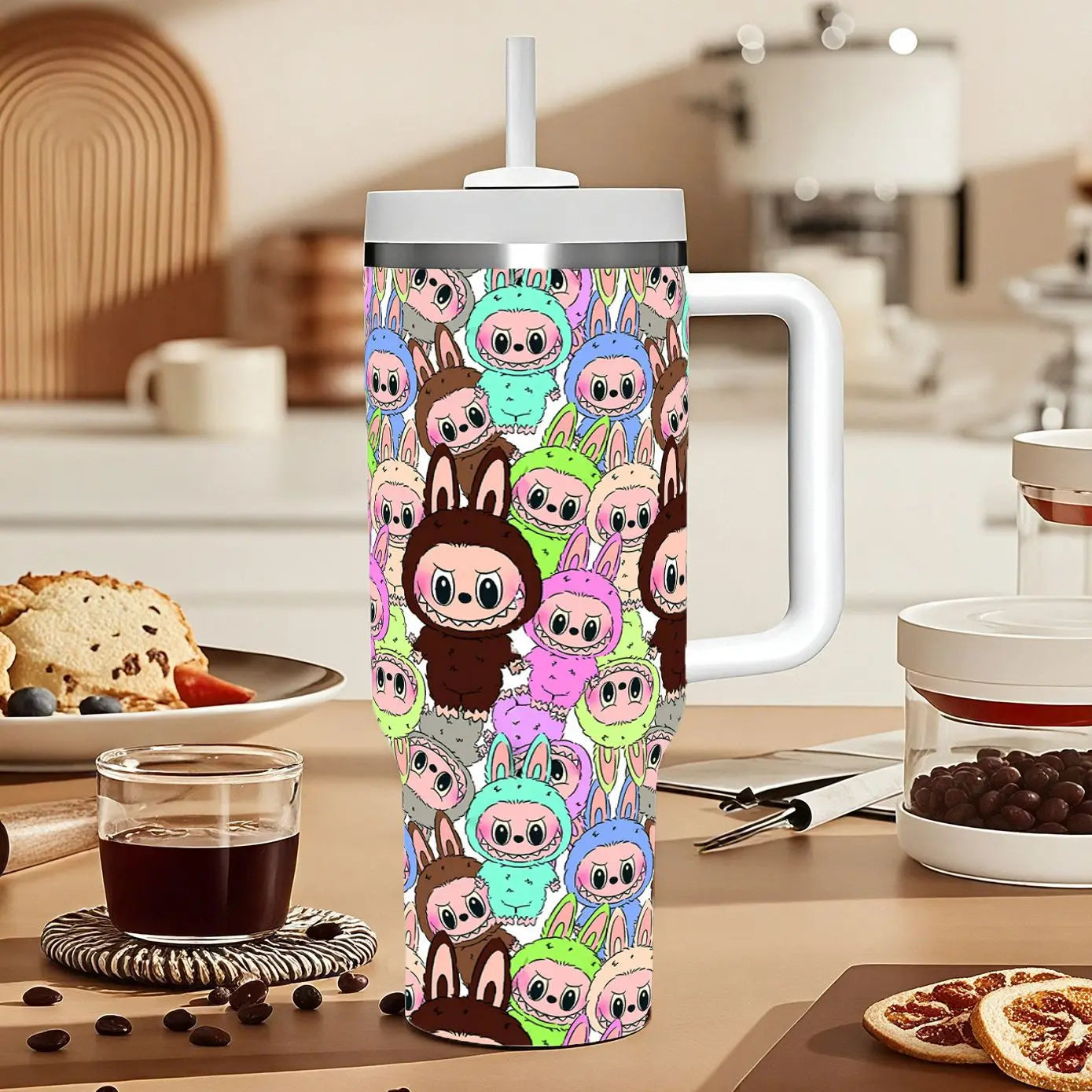 40oz Fairy-themed Insulated Car Tumbler - Ice & Heat Retaining Stainless Steel Cup