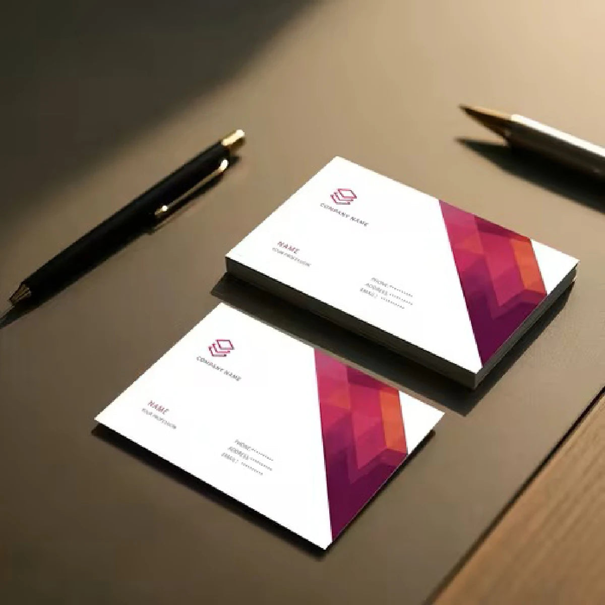 100/200/500/1000pcs Customized business ID cards, thank-you cards, personalized logos for small businesses, wedding