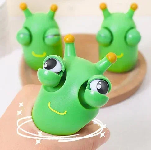 Funny Eyeball Burst Squeeze Toy Green Eye Caterpillar Pinch Toys Adult Kids Stress Relief Fidget Toy Creative Decompression Toy