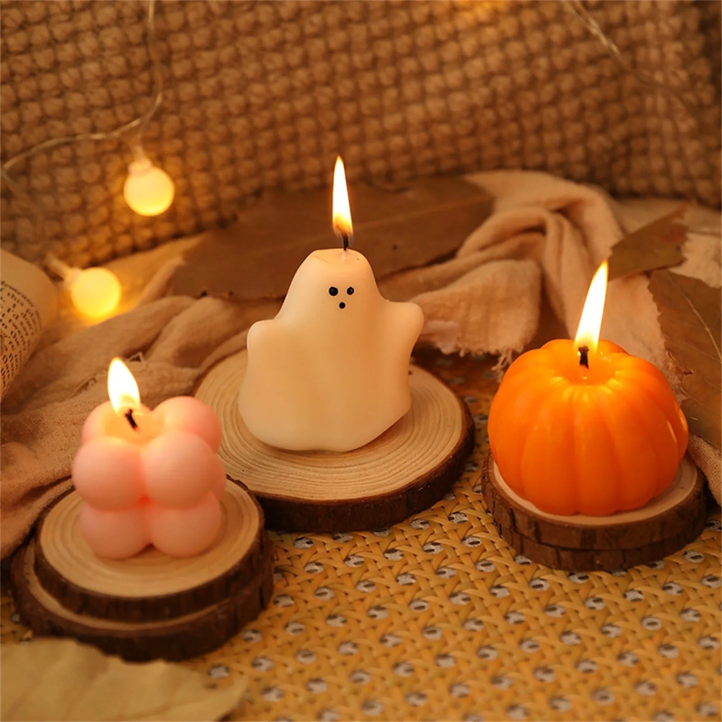 Halloween Scented Candle Ghost Pumpkin Gift Box Set Aromatherapy Holiday Cute Gift Home Fragrance Decoration Ornament Atmosphere