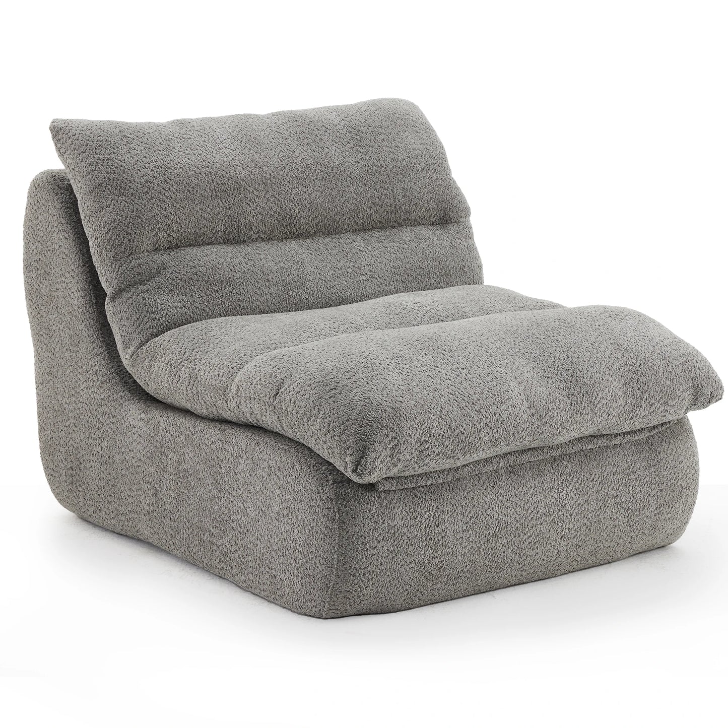 Chenille Sofa, Modern Fabric Couch with High-Elastic Memory Foam, No Assembly, Soft & Skin-Friendly, for Living Room, Apartment