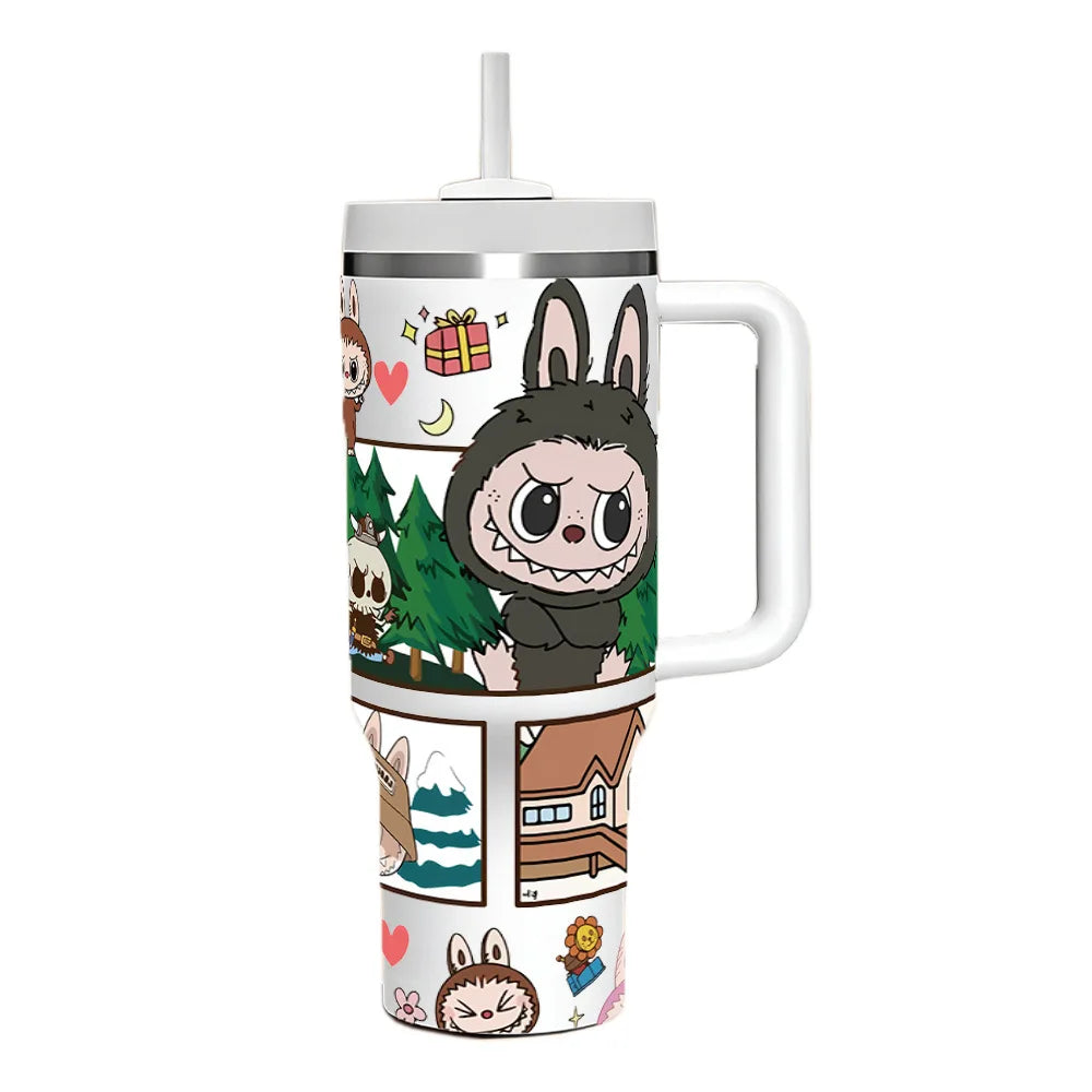 40oz Fairy-themed Insulated Car Tumbler - Ice & Heat Retaining Stainless Steel Cup