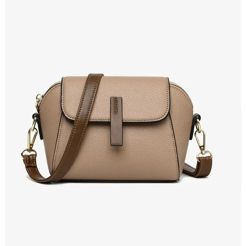 Sacs à bandoulière en cuir véritable pour femmes, sac à main de luxe en cuir de vache de couleur unie, sac messager pour femmes