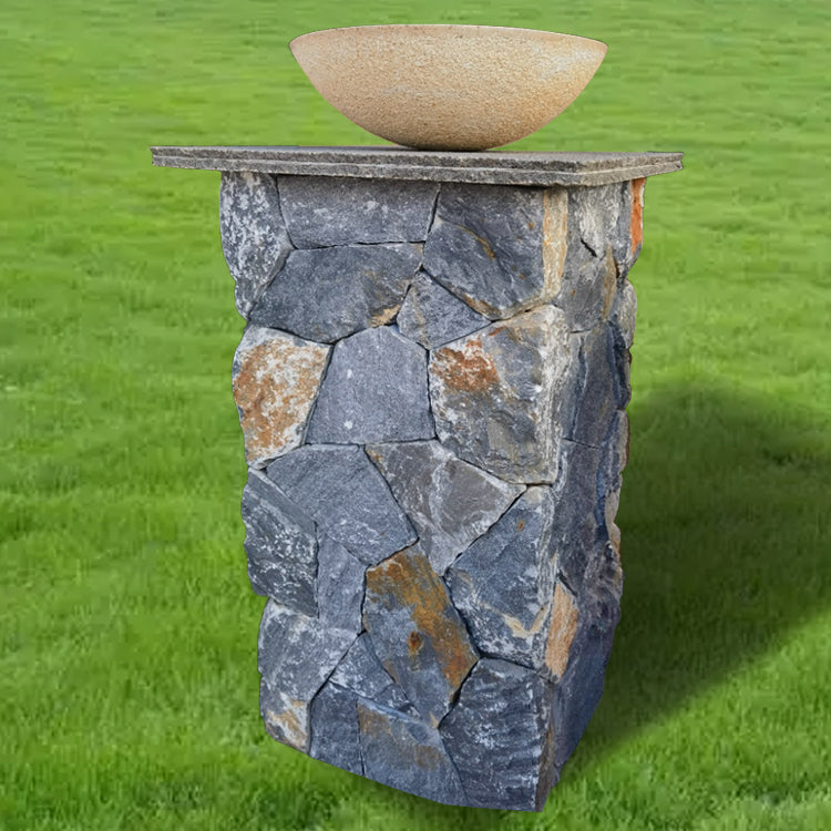 Loose stone cement pillars, gate stone pillars, outer wall stone pillars