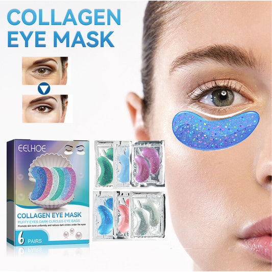 Collagen eye mask reduces fine lines and dark circles Hydrating, hydrating, firming and lifting crystal eye mask