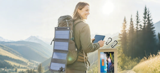 This outdoor solar panel will solve your worries about electricity supply outdoors.