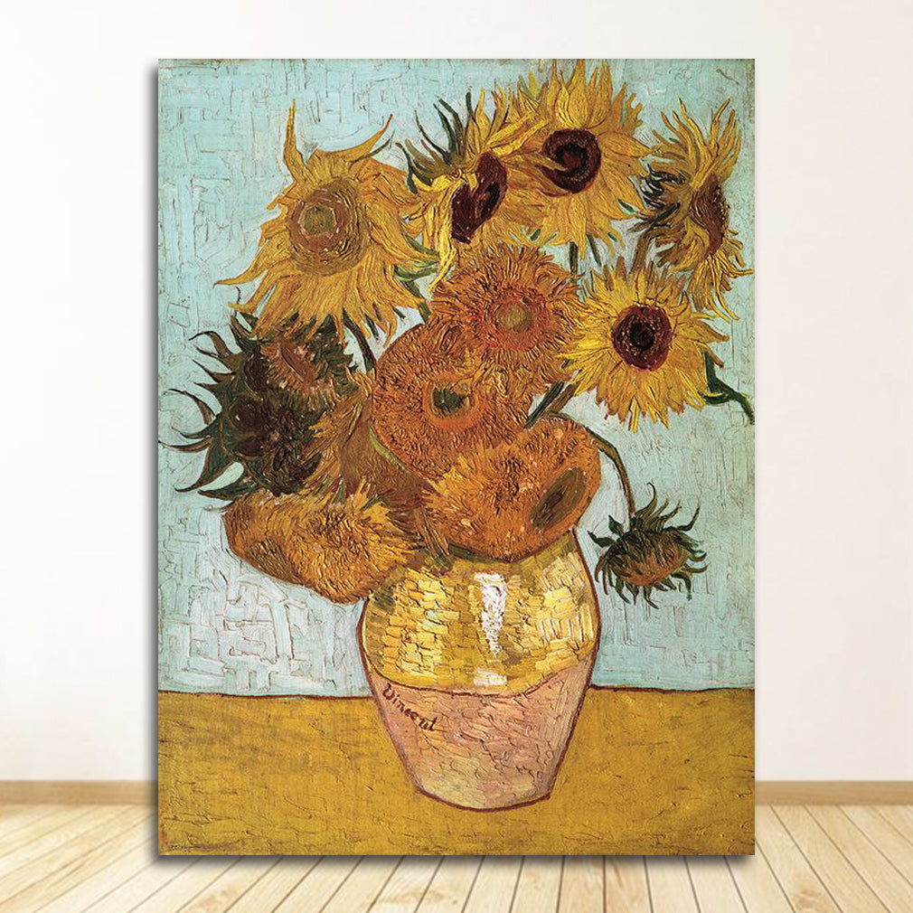 Van Gogh Sunflower Flowers Print Oil Painting Home Wall Art Decoration