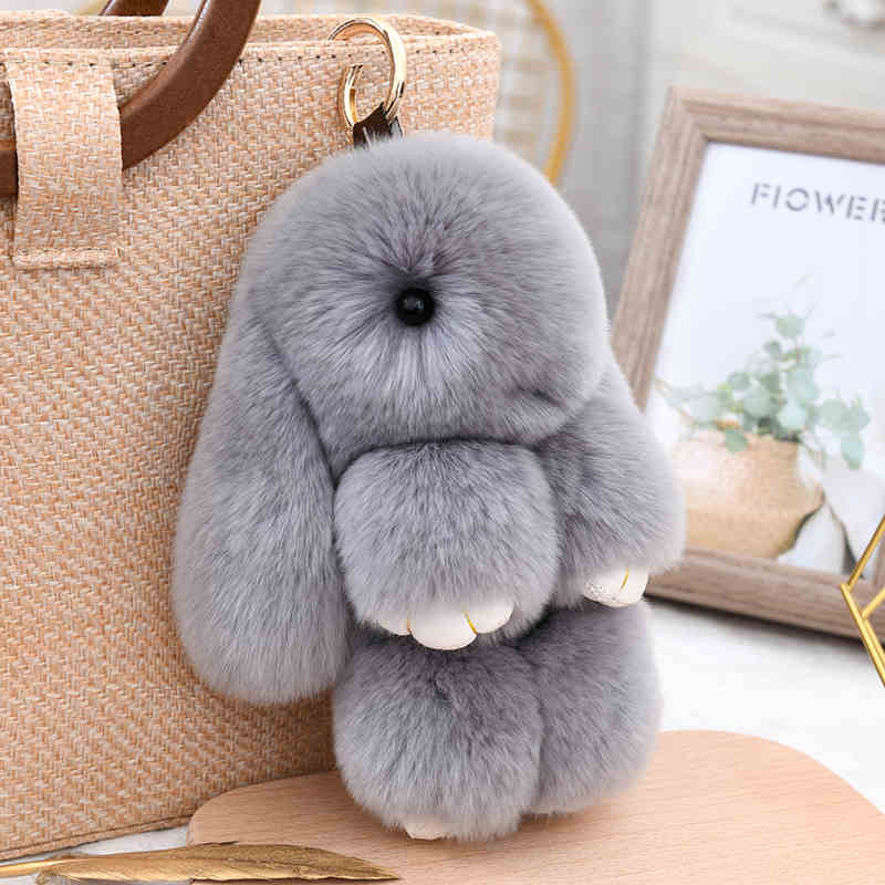 Plush rabbit pendant, cute, plush soft, small and portable, decorative gifts, girlish heart, sweet and warm, healing, fashionable and exquisite gifts