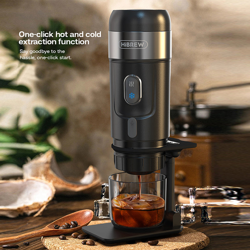 "Portable camping espresso machine" makes travel more comfortable