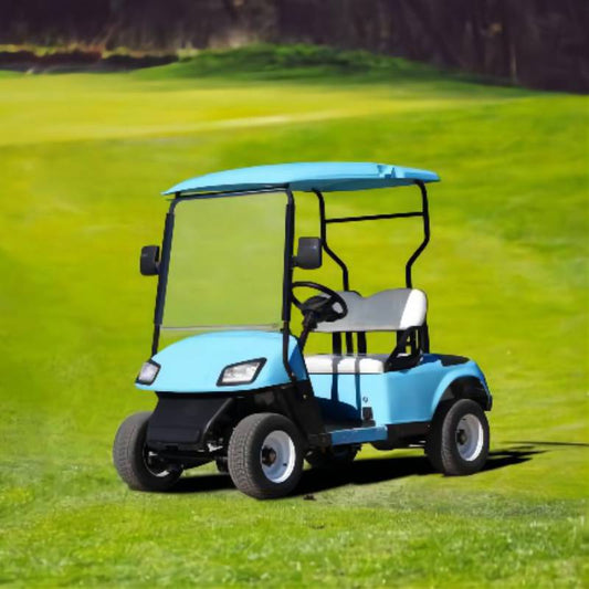 2-Seater 72V Electric Golf Cart | Steel Metal Construction | Curtis Controller | Dot EEC Certified | Club Car Compatible