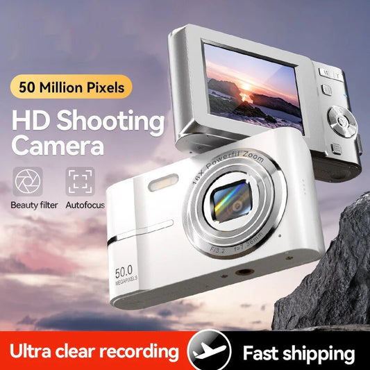 4K Digital Camera | 50MP | 16X | Student Camera | Outdoor Use