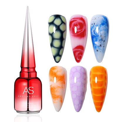 Clear Bloom Gel Nail Polish 15ml UV LED Dip-able Nail Polish for Diffusion Effect Marble Gel Lacquer Clear Coat Top Coat Base Coat