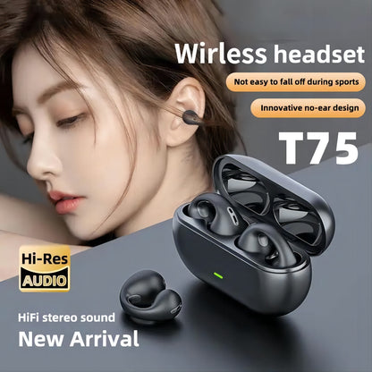 Wireless Bluetooth Sport Earbuds | Ear Hook Headset With Charging Box | Compatible With Smartphone