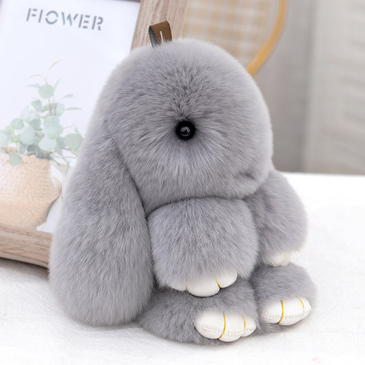 Plush rabbit pendant, cute, plush soft, small and portable, decorative gifts, girlish heart, sweet and warm, healing, fashionable and exquisite gifts