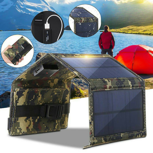 1pc Portable Foldable Solar Panel | 80W Power Output | USB Interface | For Outdoor Travel And Camping