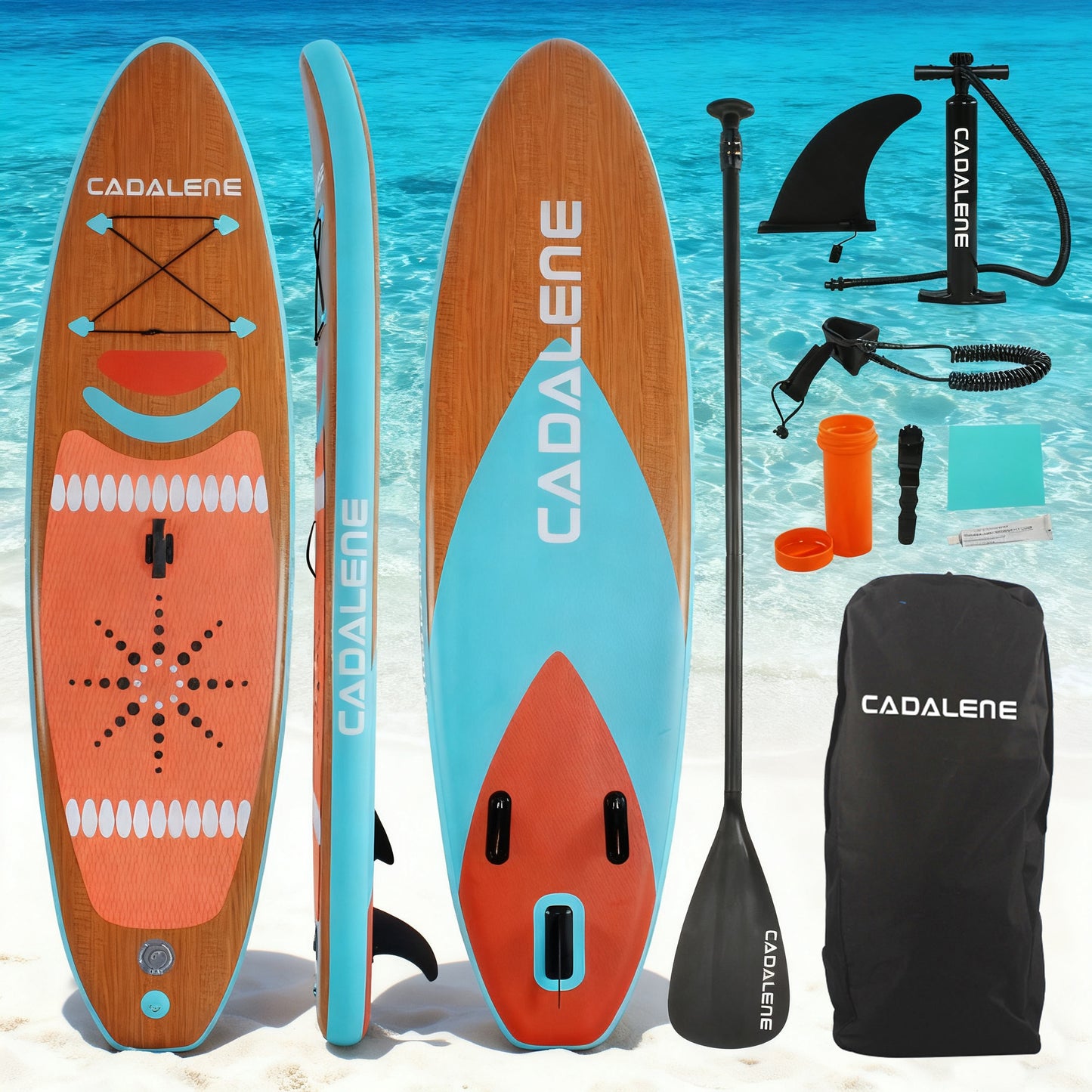 10' INFLATABLE STAND UP PADDLE BOARD | PREMIUM SUP ACCESSORIES | NON-SLIP COMFORT DECK | FOR YOUTH & ADULTS