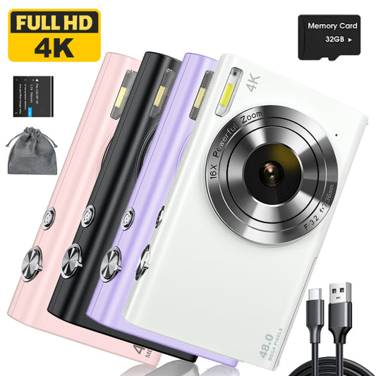 4K Digital Camera, Auto Focus, UHD Video Blogging Camera