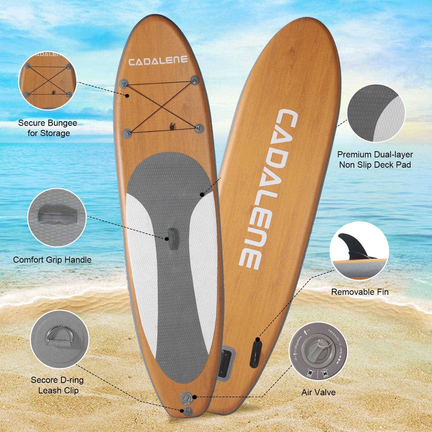 INFLATABLE STAND UP PADDLE BOARD | PREMIUM SUP ACCESSORIES | SUP BOARD | FOR ADULTS