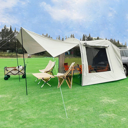 3-4 PERSON TENT Trunk Docking Tent | Portable Waterproof SUV Tail Tent | Dome Tent | Sunshade Tunnel Tent | Large Tent