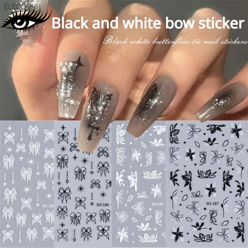 Waterproof Nail Stickers Elegant High Quality And Durable Dark Wind With Adhesiv