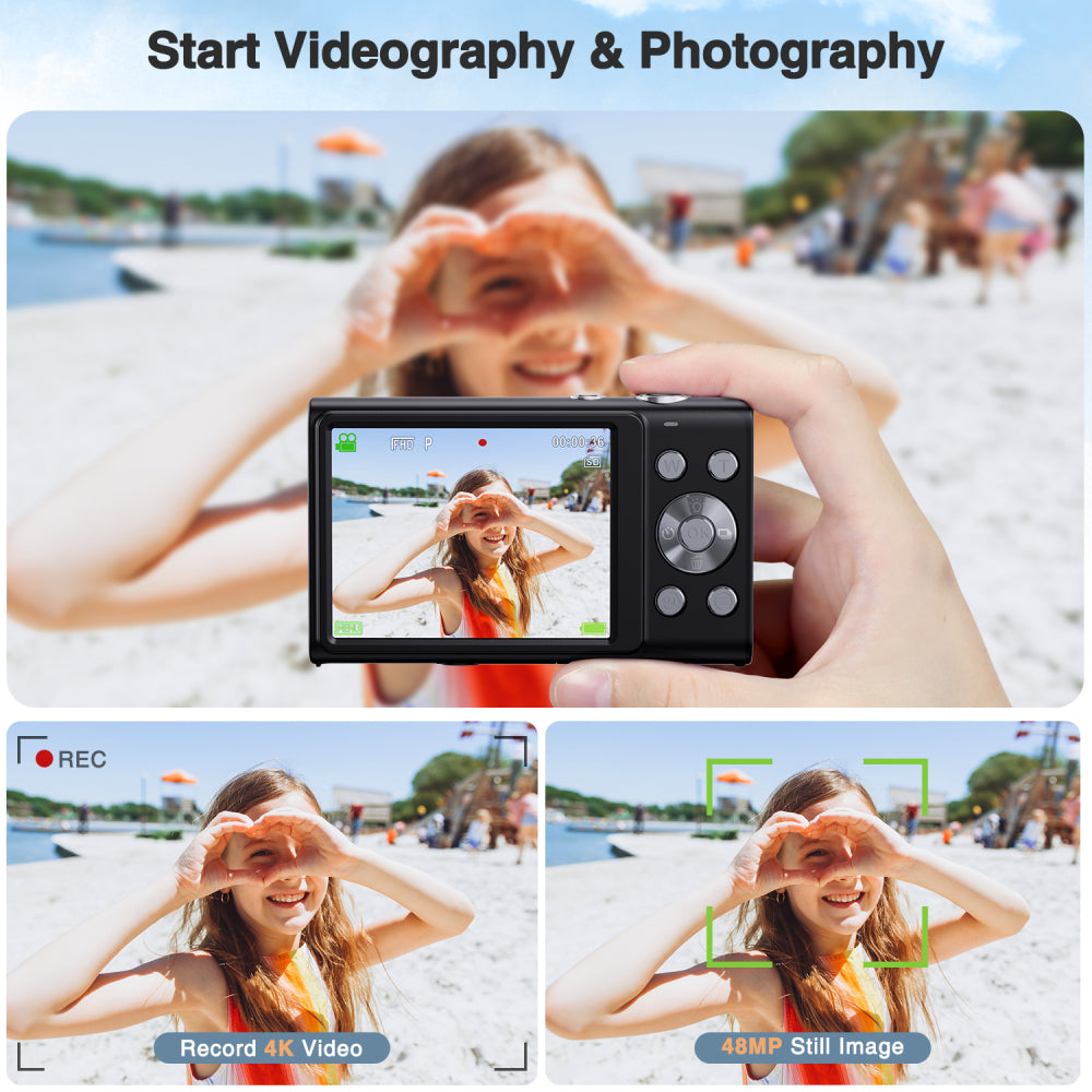 4K Digital Camera, Auto Focus, UHD Video Blogging Camera