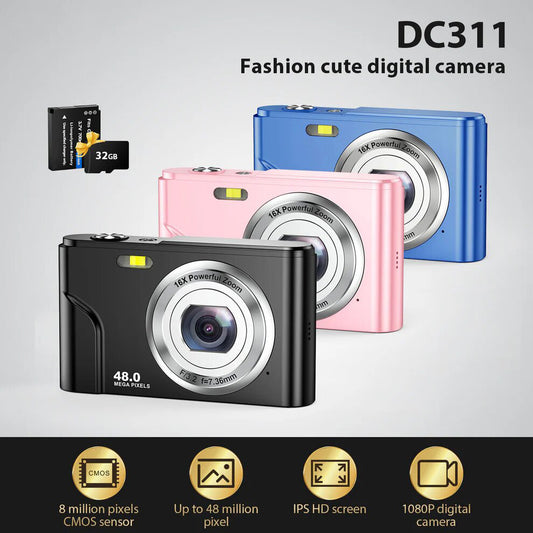 Mini High-Definition Digital Video Selfie Camera | Children's Photography Toys