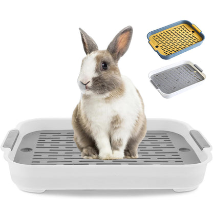 1pc Rabbit Litter Box | Small Pet Corner Toilet Tray