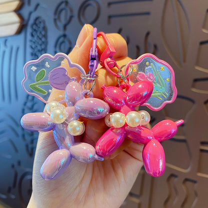 New Balloon Dog Keychain Models for Girls | Sweet Ins Style Balloon Dog Phone Chain Key Buckle Accessories Bag Pendant Toys New