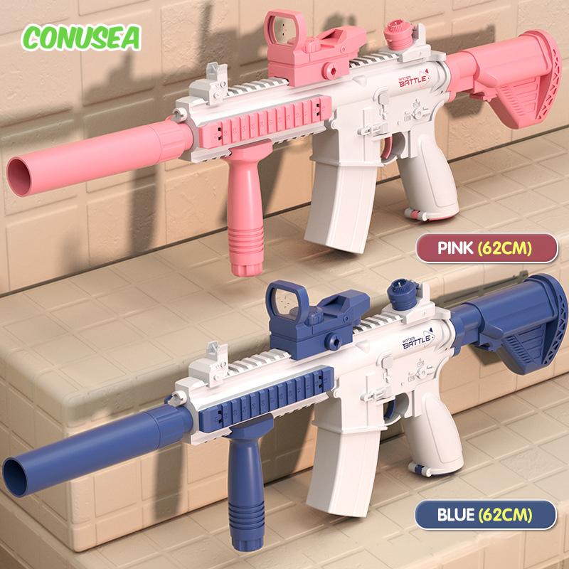 Electric Water Gun Pistol 10M Long Range Portable Guns M416 Children Summer Beach Outdoor Fight Shooting Toys for Boys Kid Games